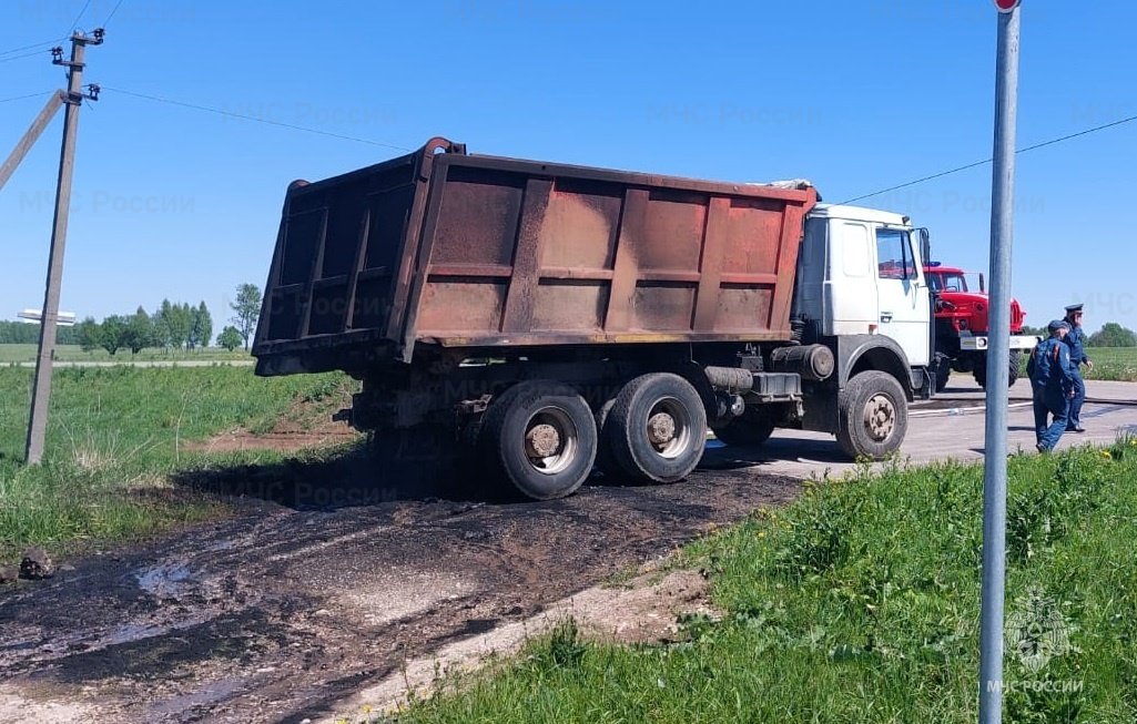 Пожар в Бабынинском районе, с. Антопьево